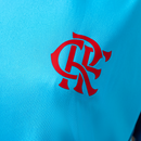 Camisa Flamengo 2025/26 Pré-Jogo Treino Azul Feminina – Versão Torcedora