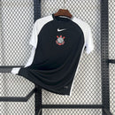 Camisa Corinthians 25/26 Preto e Branco – Versão Torcedor